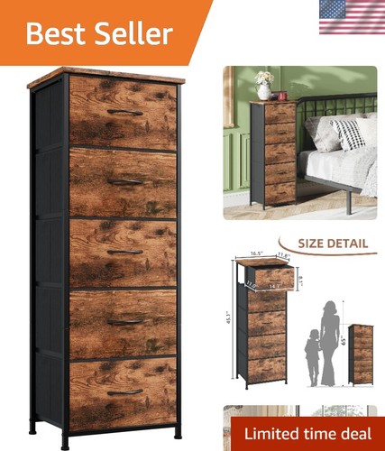 Compact drawer storage - compact, 5-drawer