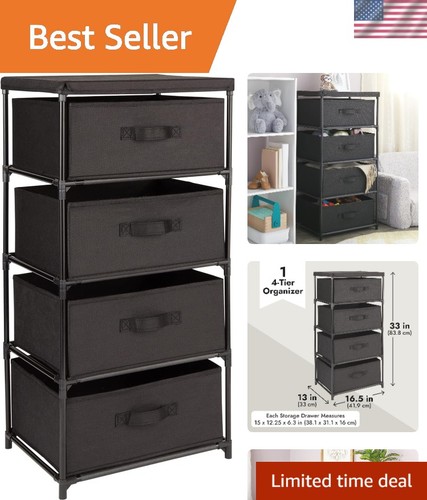Tier fabric dresser for - 4-tier,