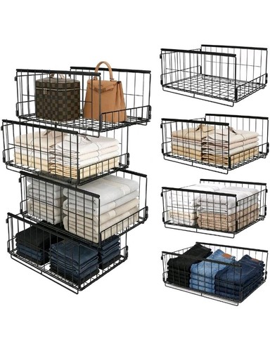 4pcs sliding closet organizers - 4pcs,