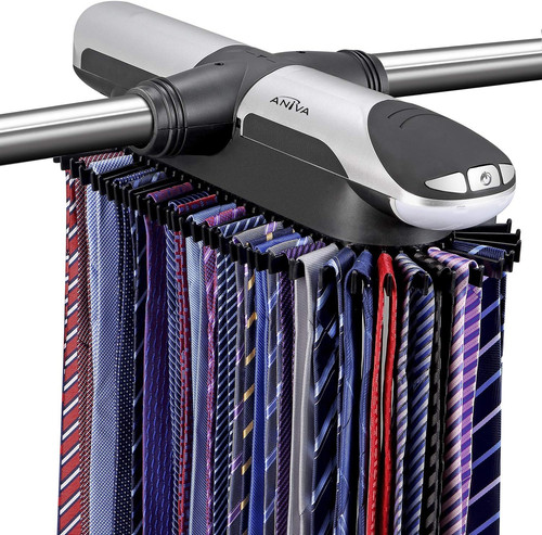 Motorized tie rack closet - motorized,