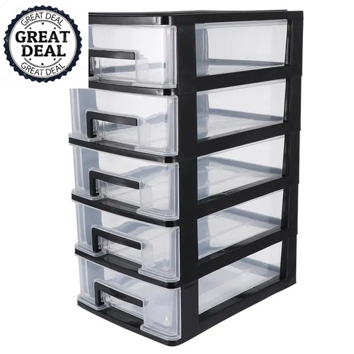 Clear plastic storage - clear, cabinet