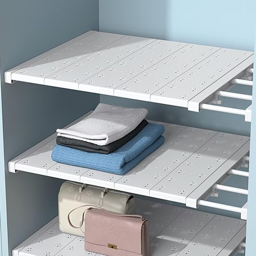 Extendable wardrobe shelf - wardrobe,