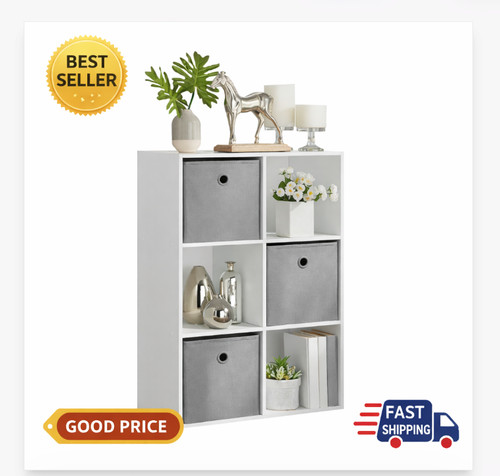 Cube white storage organizer - cube,