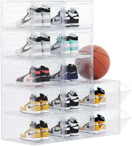 Pack clear stackable shoe - clear,