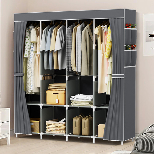 Tier fabric canvas - 4-tier, closet