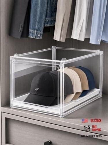 Baseball cap organizer clear - cap,